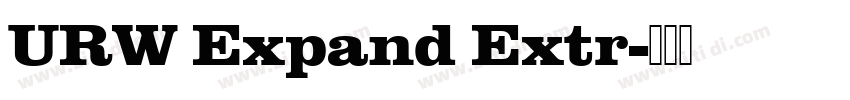 URW Expand Extr字体转换